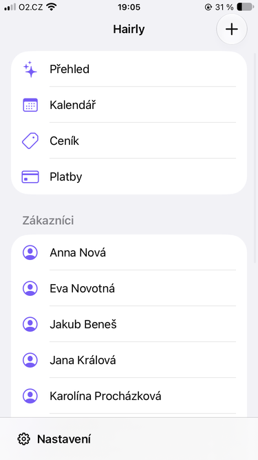 Hairly: Client list